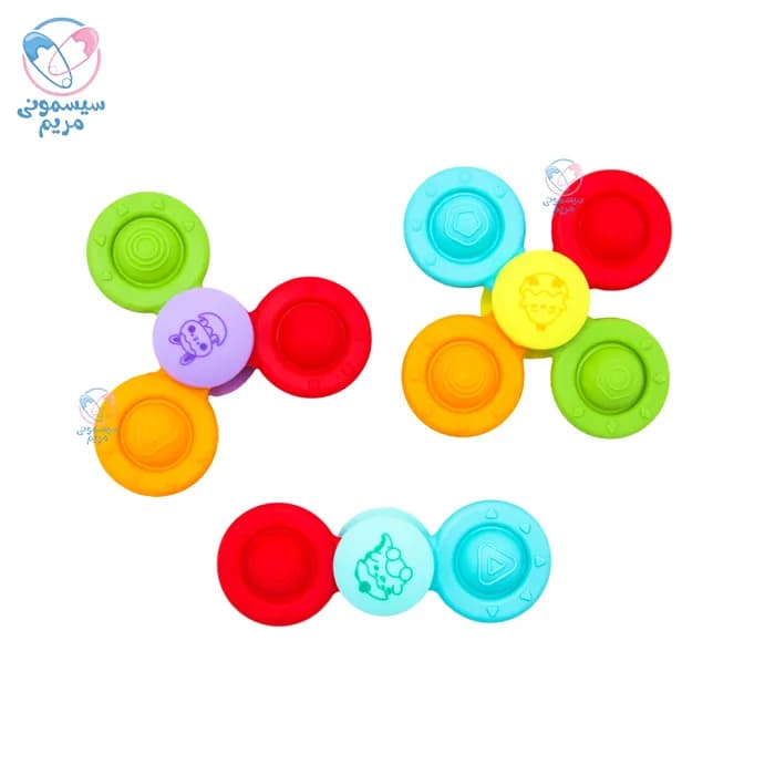 اسپینر تمام سیلیکونی سه عددی بیبی تویز Baby Toys
