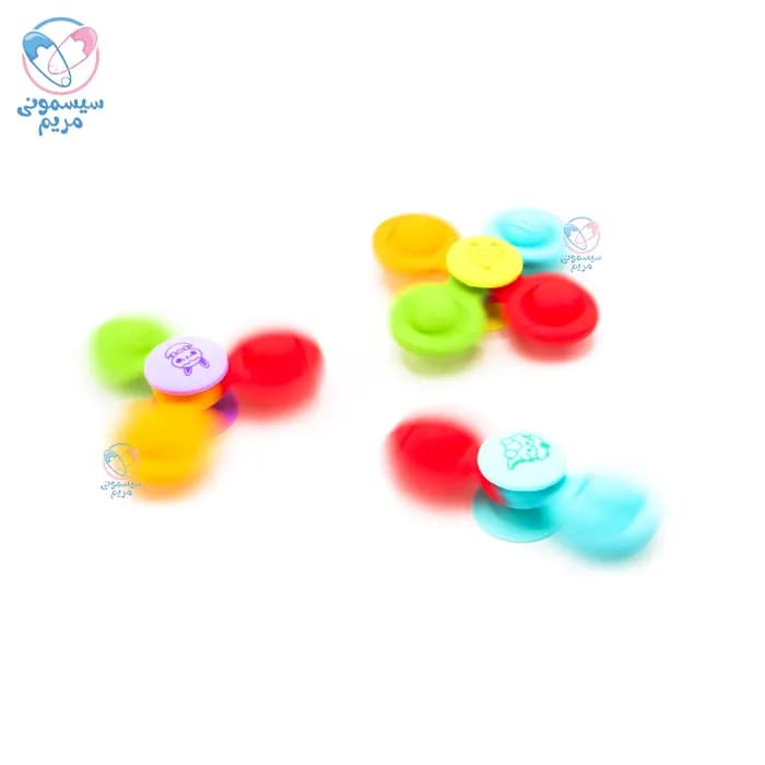 اسپینر تمام سیلیکونی سه عددی بیبی تویز Baby Toys — تصویر ۲