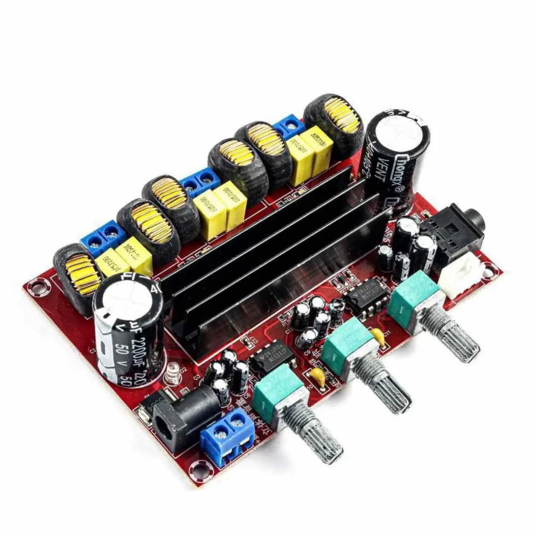 برد آمپلی فایر 2x50W + 100W XH-M139 (16 پایه)