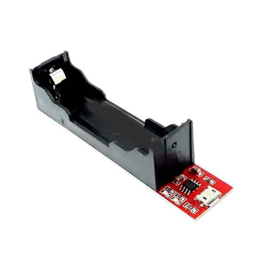 ماژول شارژر باتری لیتیومی TP4056 به همراه جاباتری