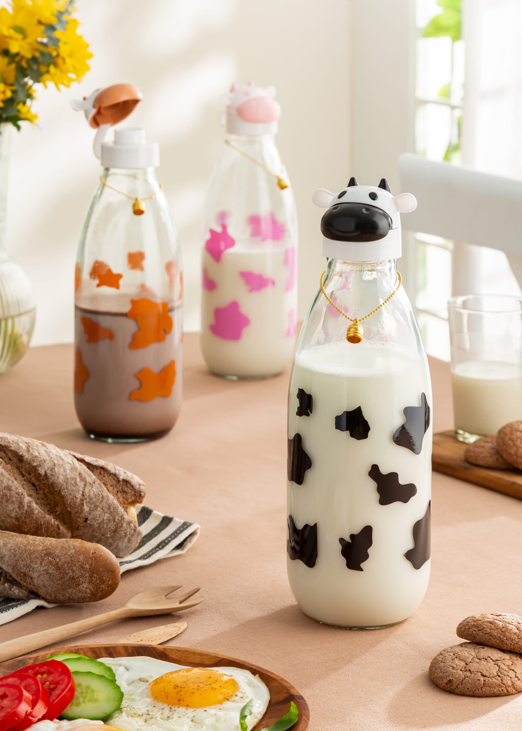 بطری شیر شیشه ای