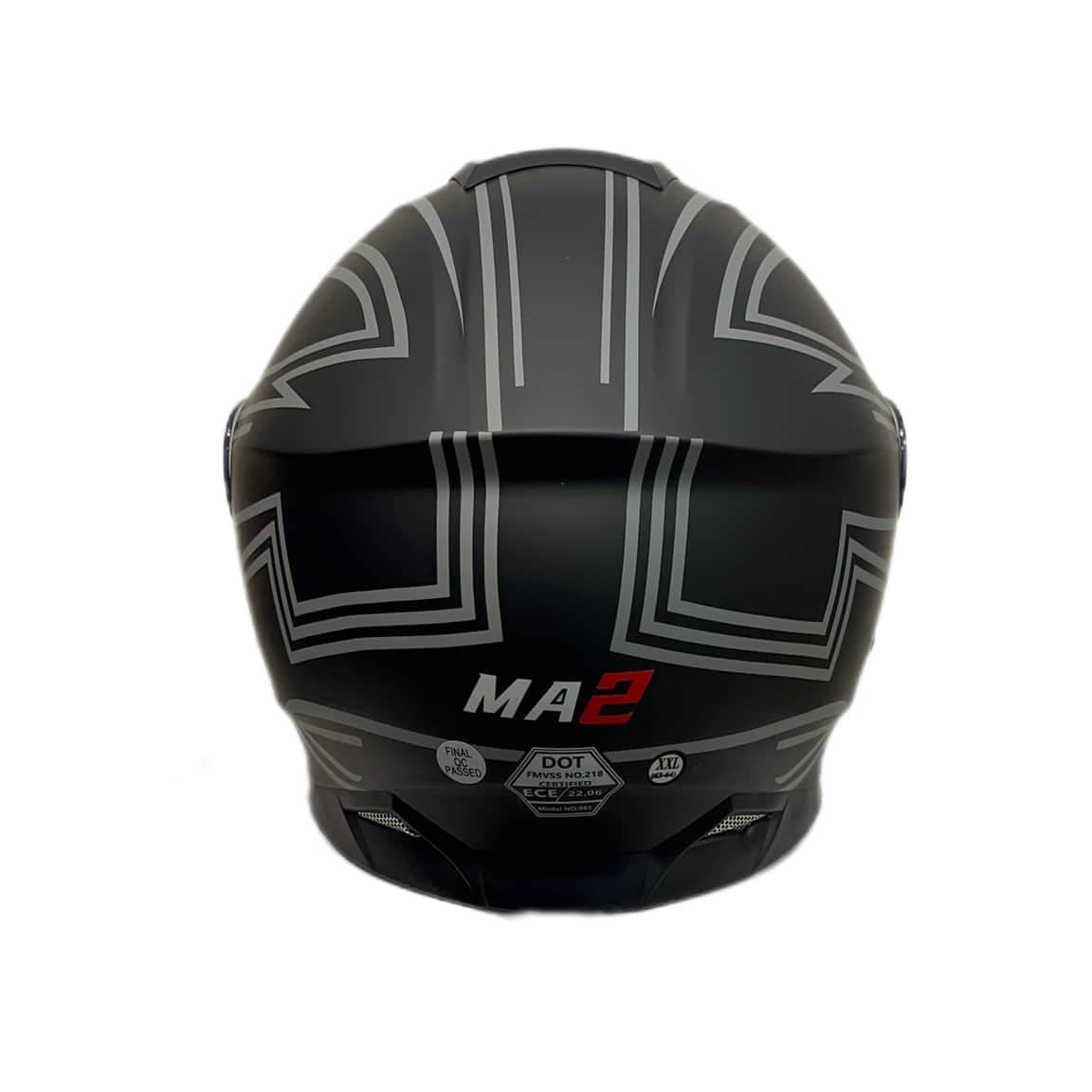 کلاه فک متحرک بلوتوث دار MA2 کد 965 – خاکستری + Q18 — تصویر ۴