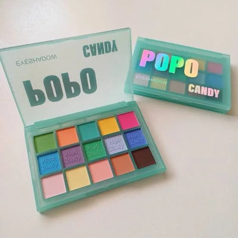 پالت سایه چشم 15 رنگ پوپو کندی Popo Candy مدل ماکارون — تصویر ۶