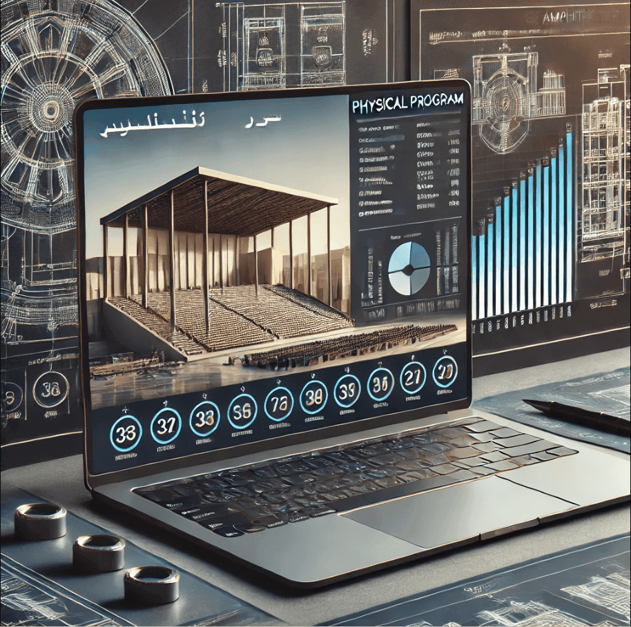برنامه فیزیکی آمفی تئاتر جدول ریزفضاهای ضوابط طراحی آمفی تئاترppt