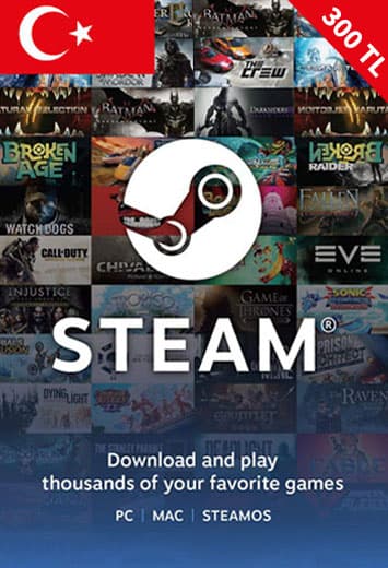 steam giftcard 300TL (Lira Turkey)