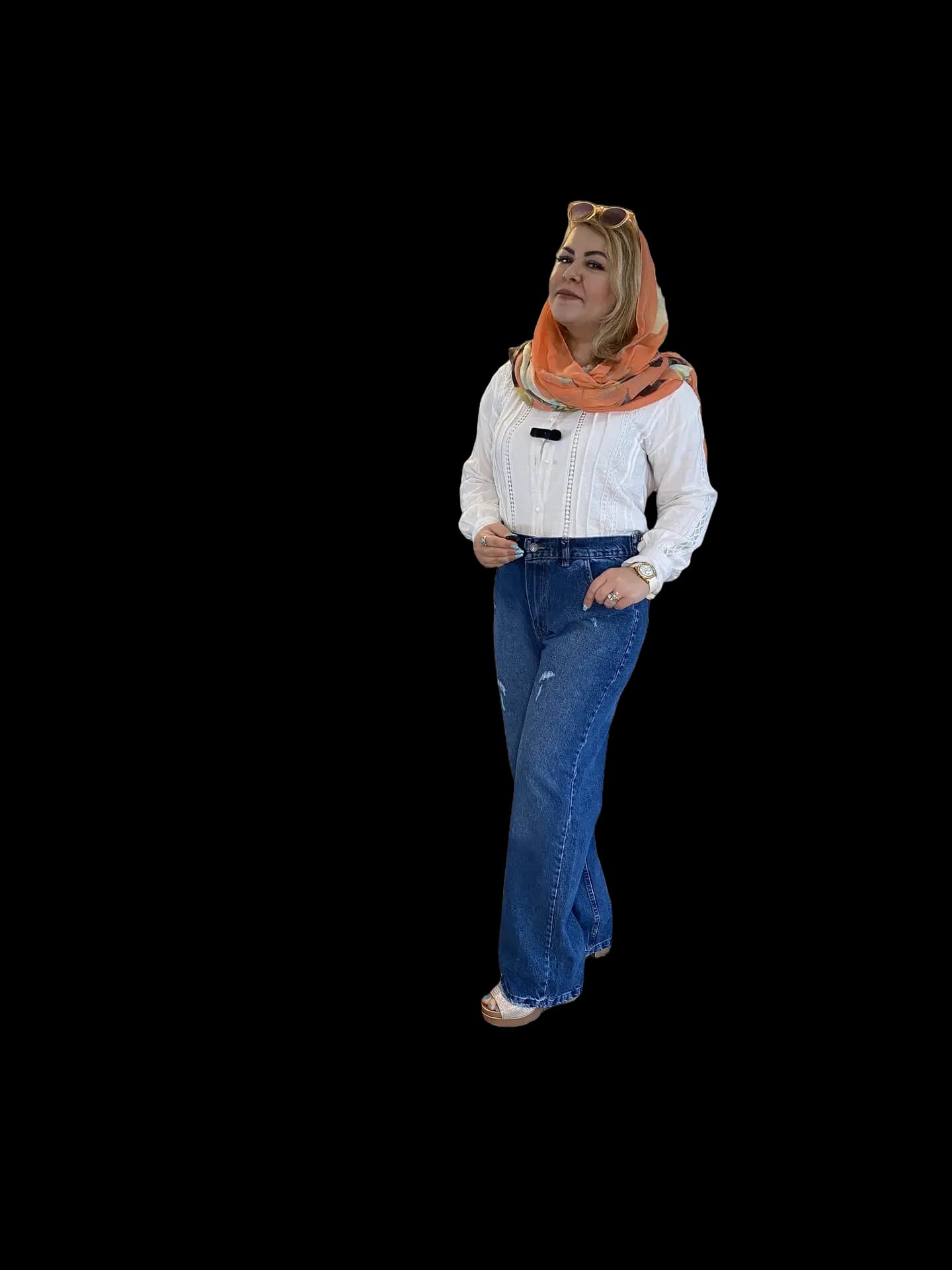 شلوار جین بگ آبی رگولار زنانه — تصویر ۲