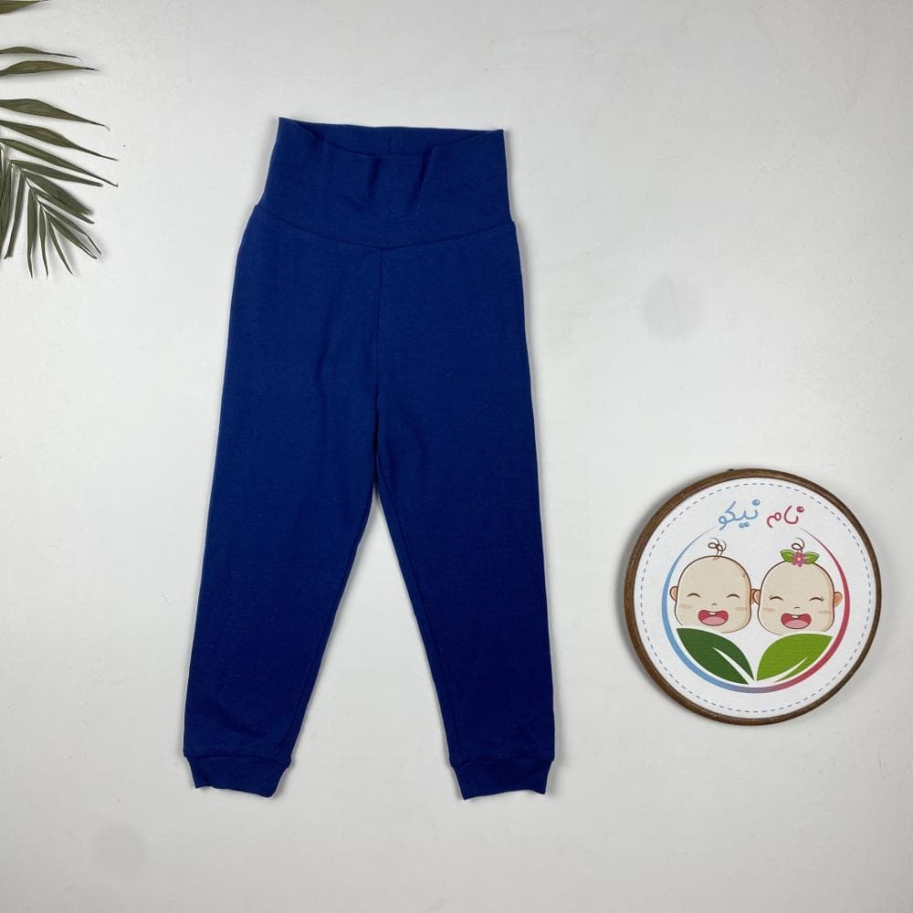 شلوار نوزادی مچی برند لوپیلو طرح ساده کمرکش پهن سرمه ای رنگ – 12 تا 24 ماه — تصویر ۲