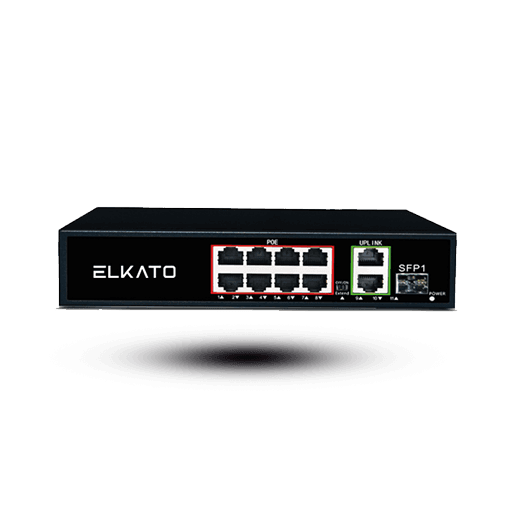 سوییچ شبکه الکاتو 8 پورت EL-1SB0821GP-120W