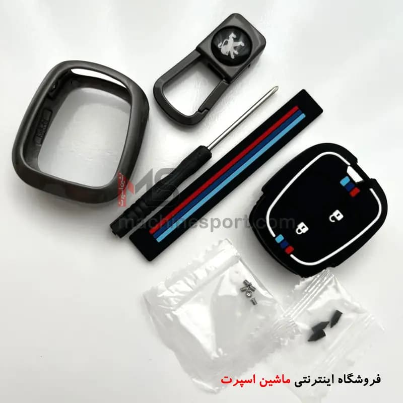 کاور سوییچ 206 و 207 رانا رانا پلاس پارس جدید فلزی شبرنگی — تصویر ۵