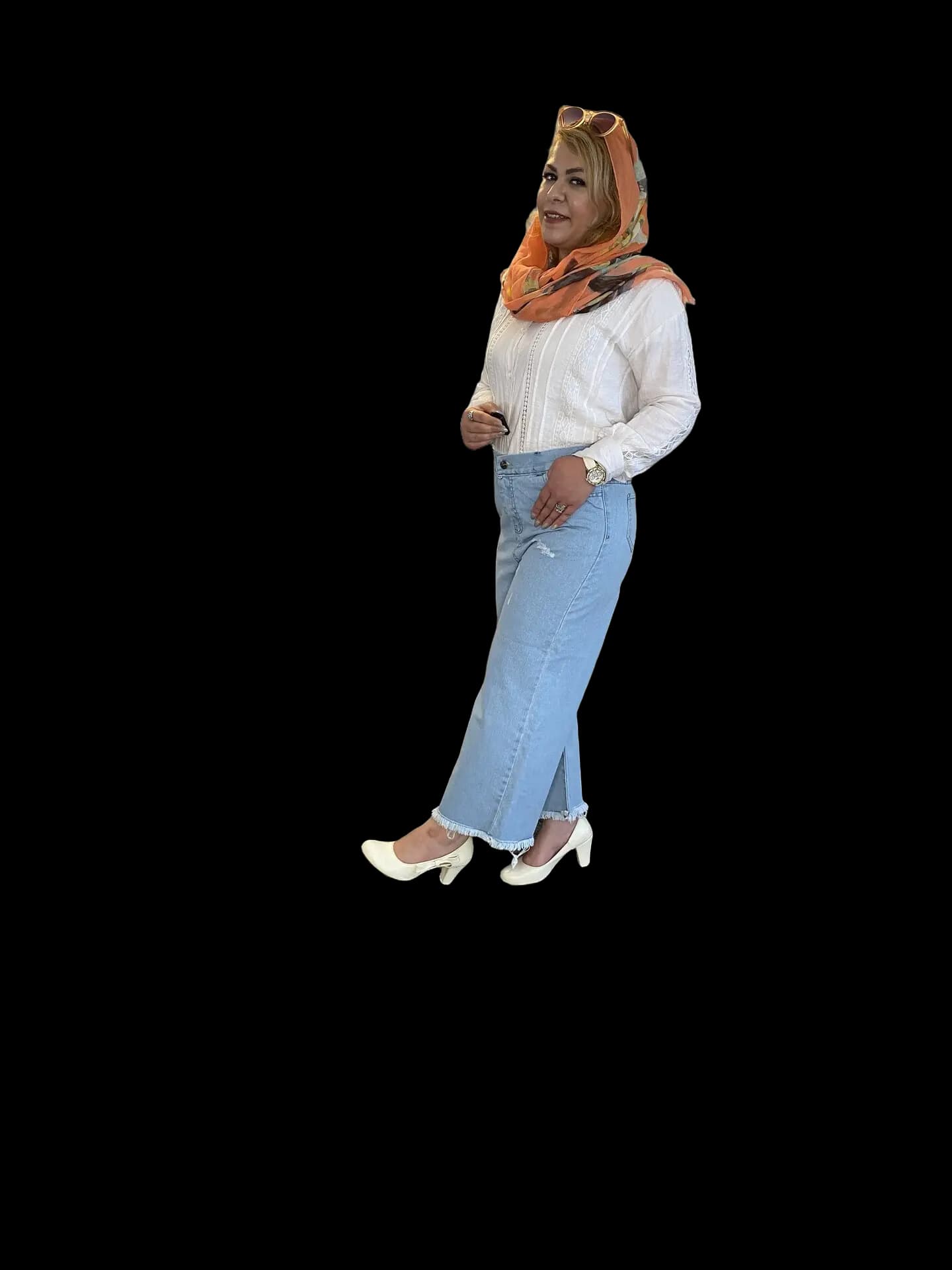 شلوار جین واید یخی قد ۸۵ — تصویر ۳