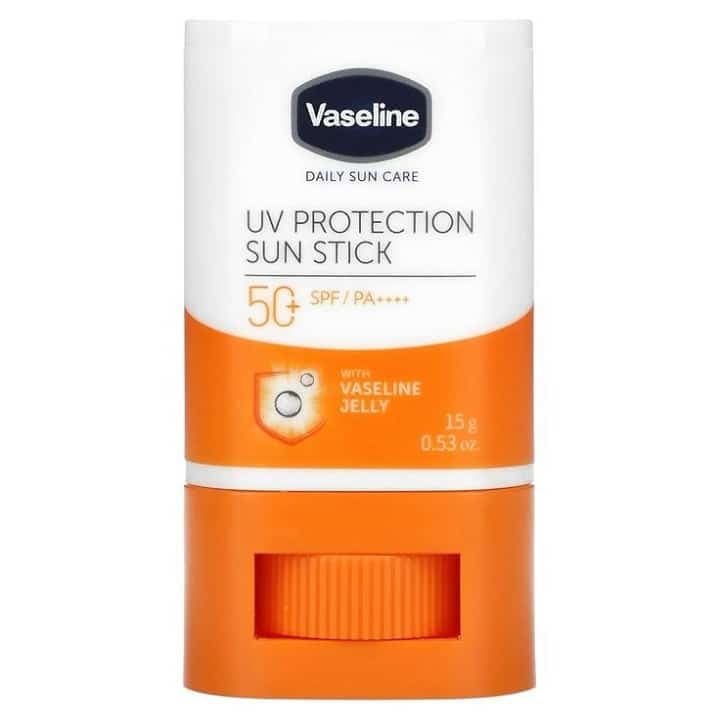 ضد آفتاب استیکی وازلین SPF 50 – محافظت سبک و قدرتمند در برابر آفتاب، بدون چربی و رد سفید