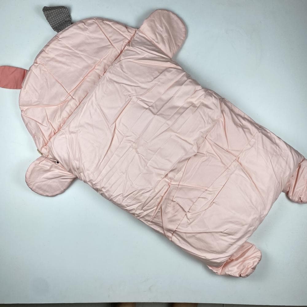 کیسه خواب نوزادی دخترانه طرح خرگوش صورتی کمرنگ – 0 تا 6 ماه — تصویر ۲