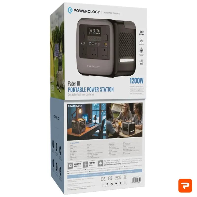 پاور استیشن Powerology Pater III 1200W PWGC1200GY — تصویر ۲
