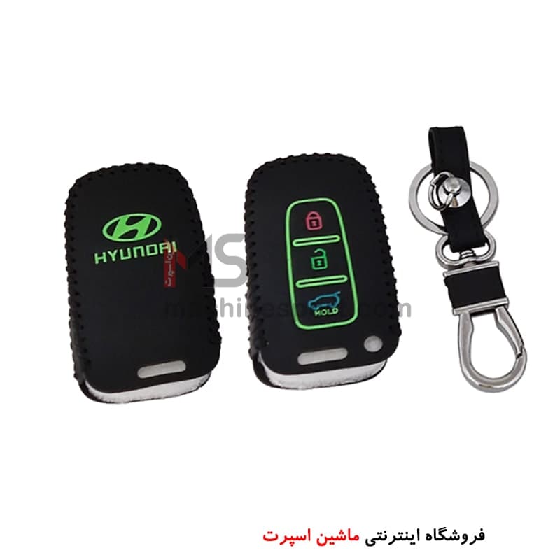 کاور چرمی سوئیچ هیوندا 3 دکمه کیلس — تصویر ۳