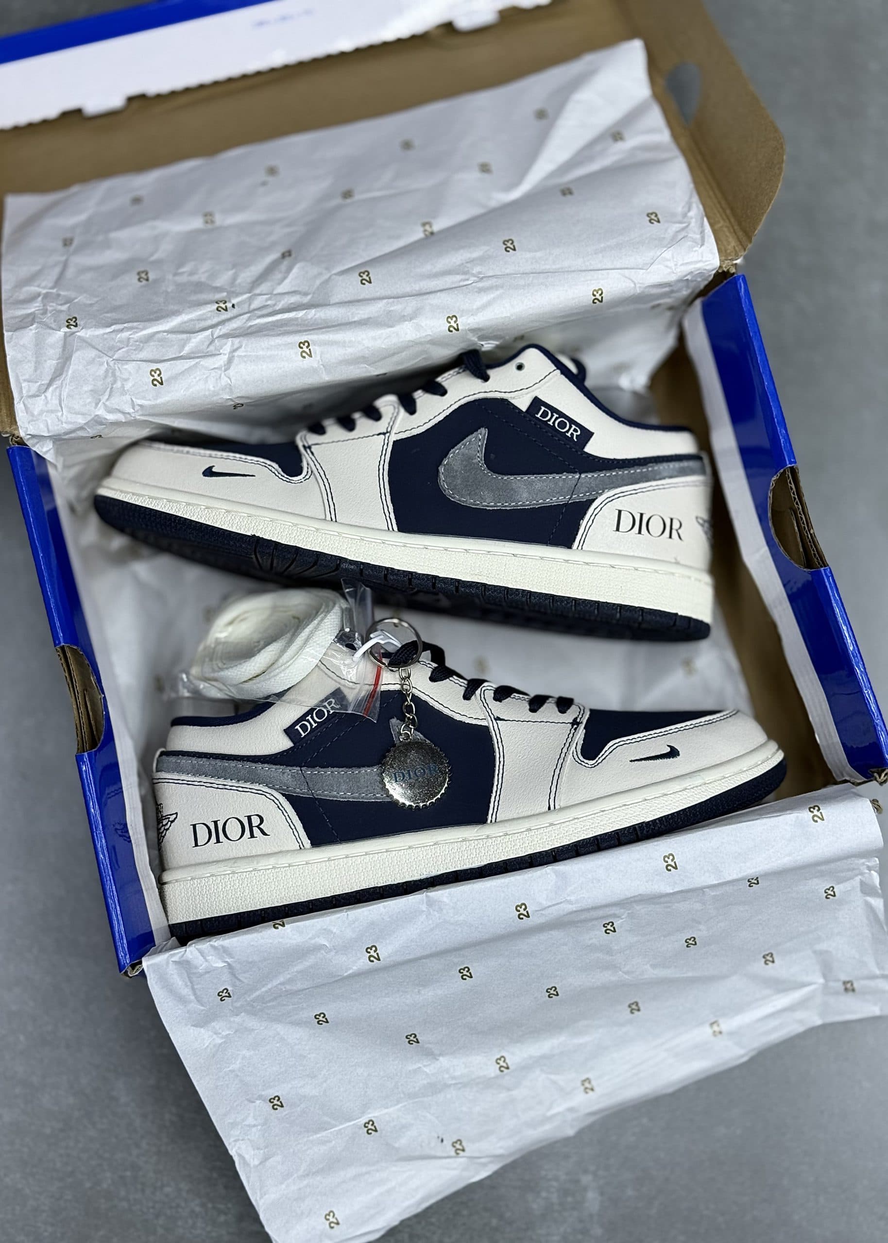 نایک جردن وان دیور | Jordan 1 Low WHITE DIOR — تصویر ۳
