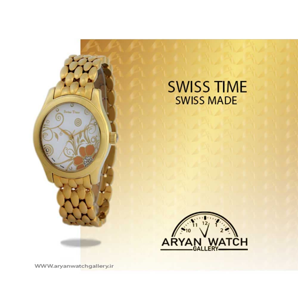 ساعت مچی زنانه | سوئیس تایم Swiss Time ST325-GP/Wh — تصویر ۲