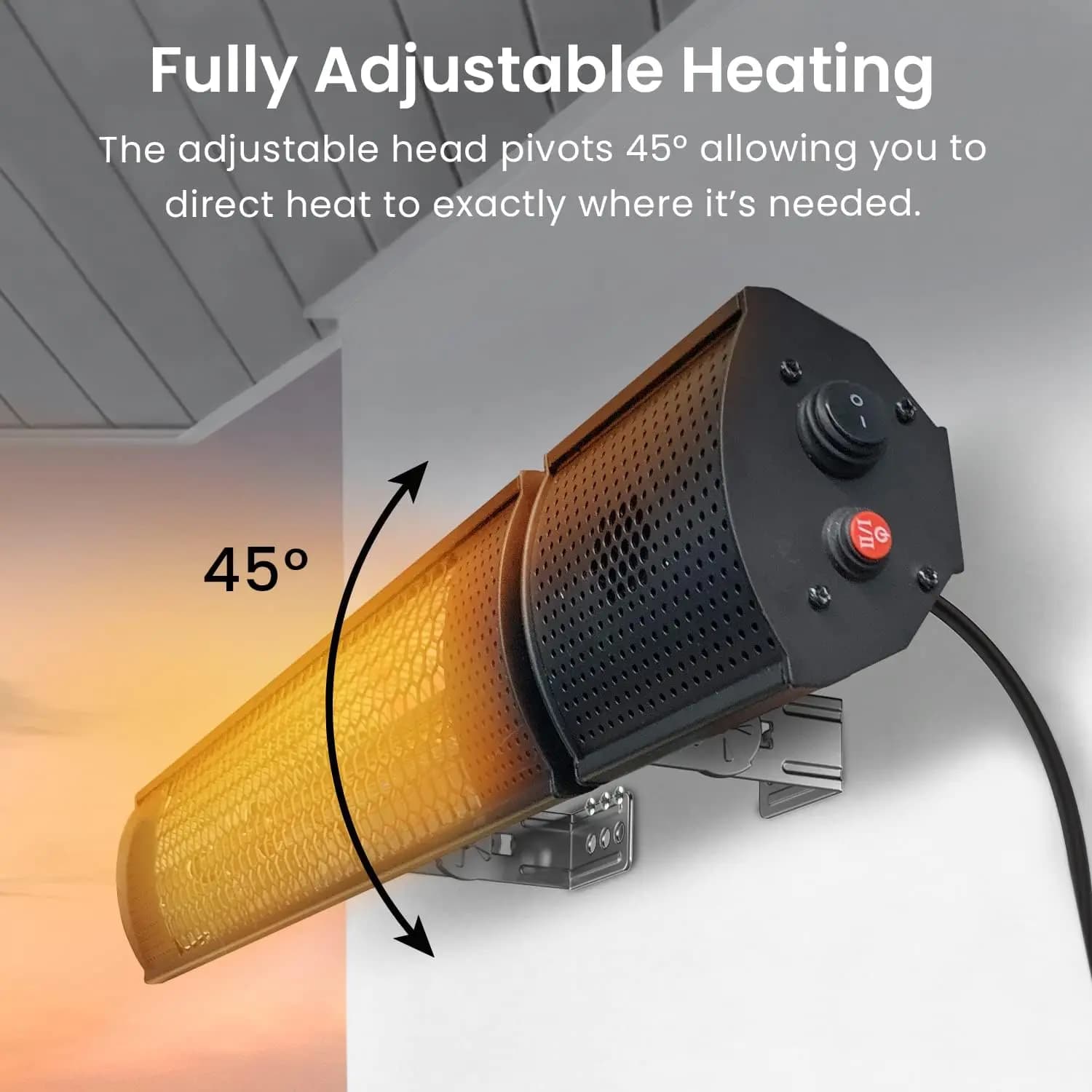 هیتر مادون قرمز دیواری پروبریز Pro Breeze 2000W — تصویر ۶