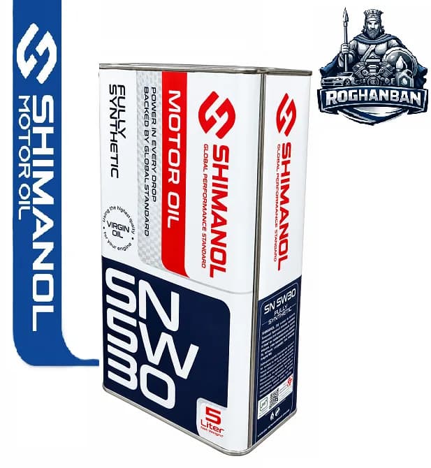 روغن موتور 5W30 SN شیمانول 5 لیتری — تصویر ۲