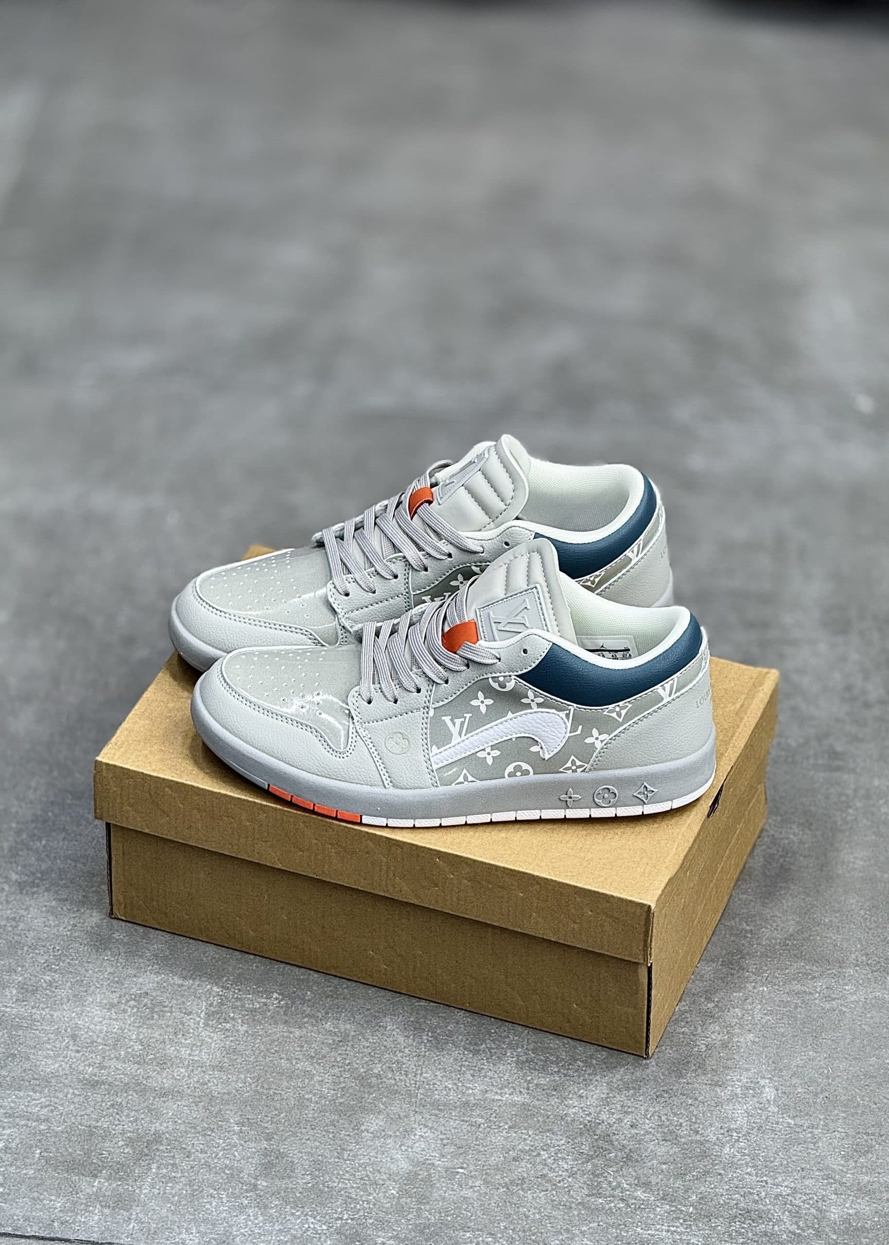 نایک جردن وان انایک جردن لویی ویتون | |Jordan 1 Low WHITE LV