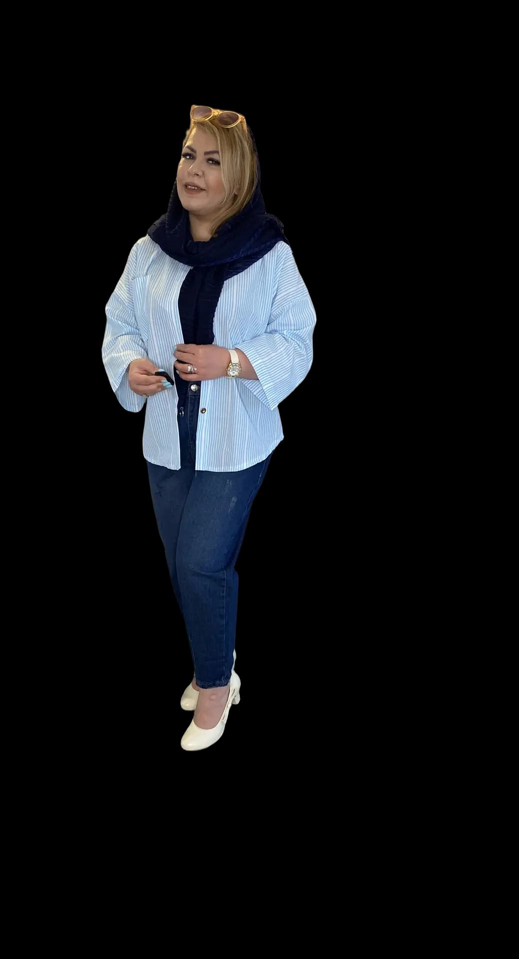 شومیز زنانه راه راه — تصویر ۳