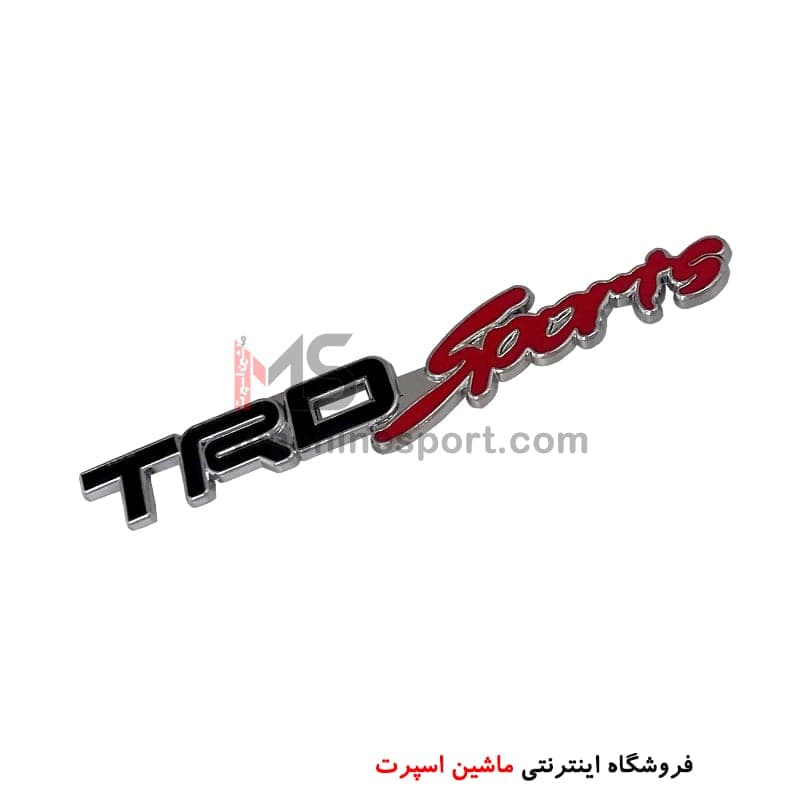آرم نوشته TRD SPORTS مشکی قرمز