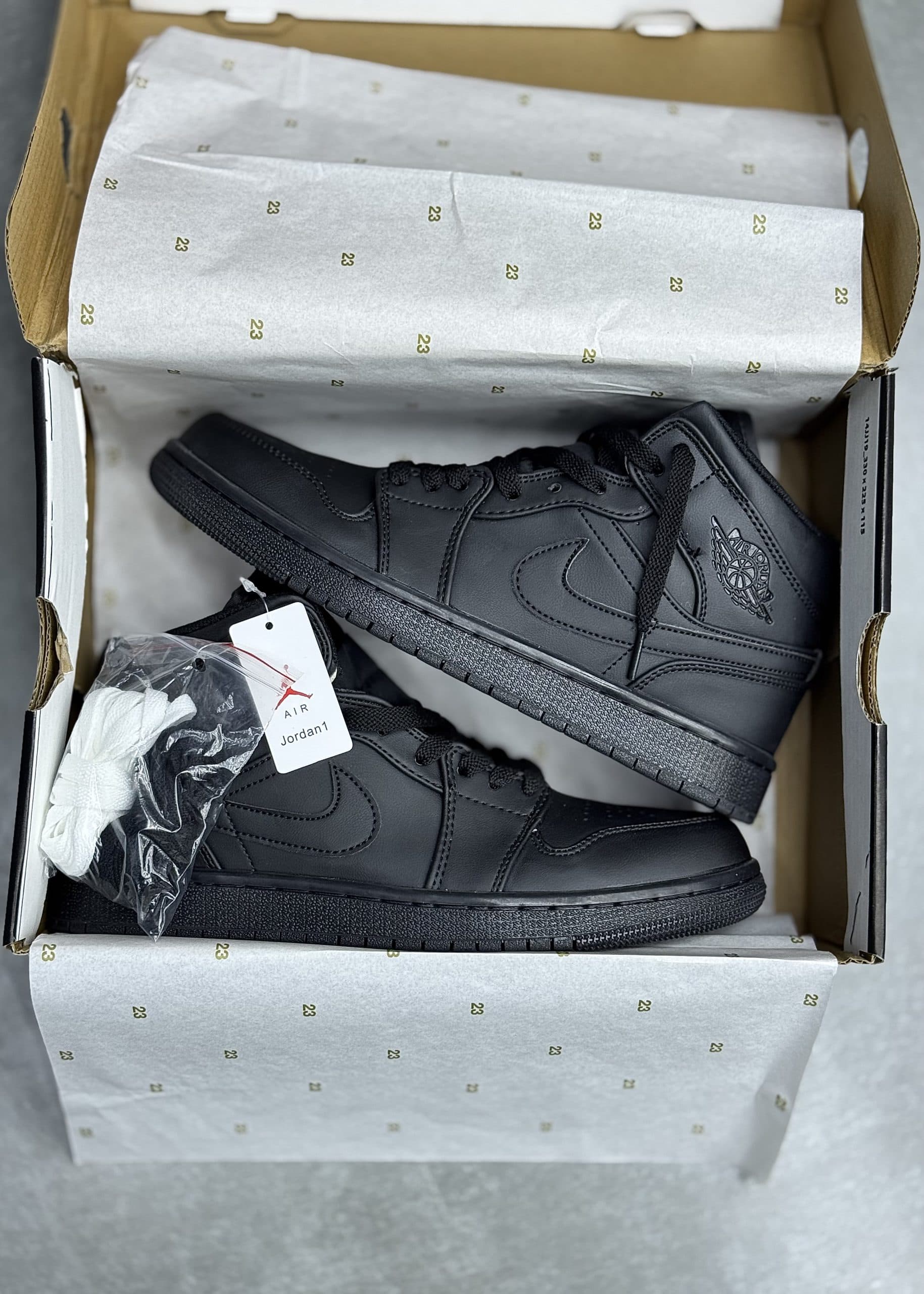 | نایک جردن ساقدار تمام مشکی | NIKE JORDAN 1 HIGE BLACK — تصویر ۳