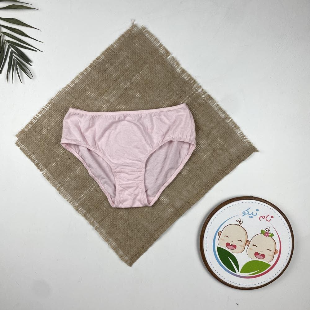 شورت دخترانه طرح ساده صورتی کمرنگ – 12 تا 14 سال