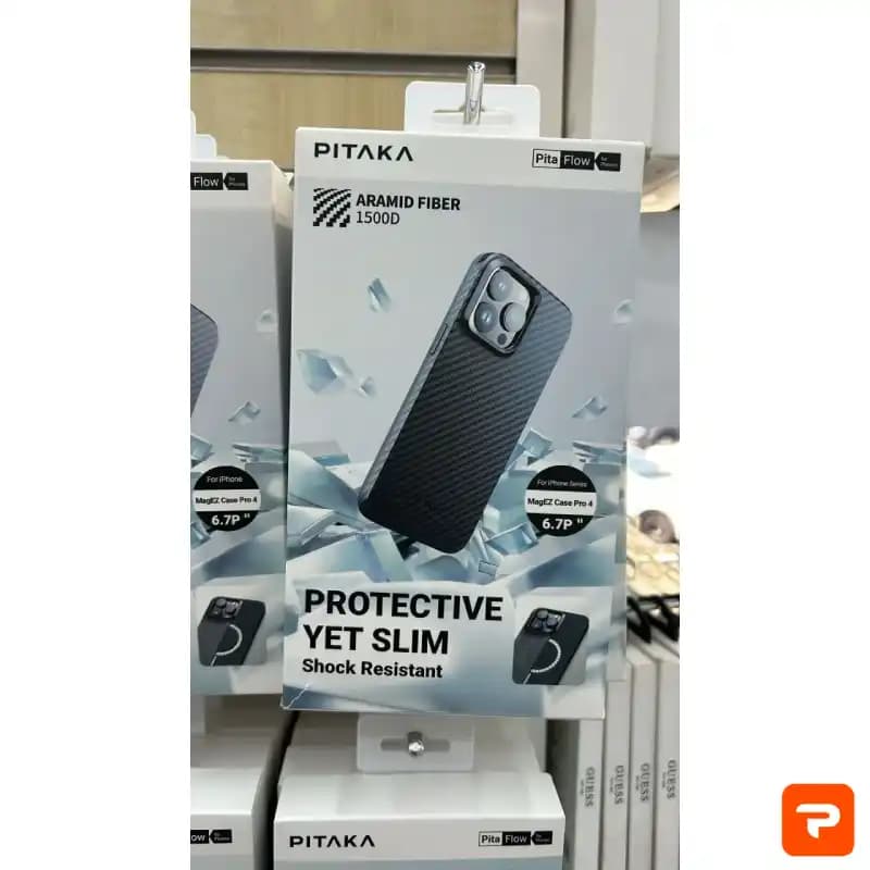 قاب فیبرو کربنی پیتاکا مدل Pitaka protective Yet Slim MagEz case pro 4 مناسب برای iphone 15 pro max — تصویر ۳