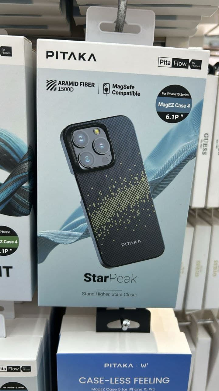 قاب فیبرو کربنی پیتاکا مدل Pitaka star peak MagEz case 4 مناسب برای iphone 15 pro — تصویر ۳