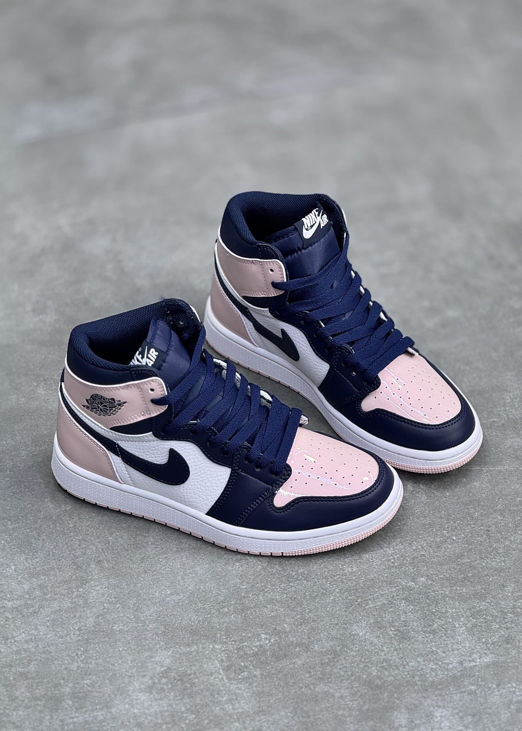 | نایک جردن ساقدار صورتی ورنی | NIKE JORDAN 1 HIGE ATMOSPHERE PINK — تصویر ۴