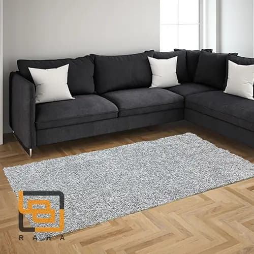 فرش موکت کات پالاز شگی (لیندا) کد 9115 طوسی — تصویر ۴