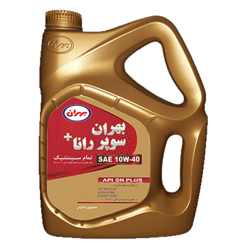 روغن موتور بهران سوپر رانا پلاس مدل 10W40 SN PLUS چهار لیتری
