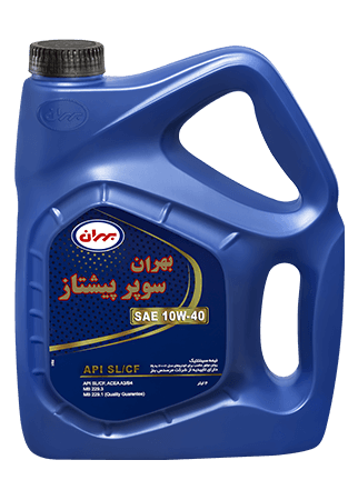روغن موتور خودرو بهران مدل سوپر پیشتاز 10W40 SL حجم 4 لیتر