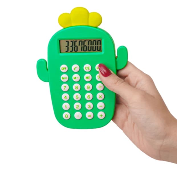 ماشین حساب فانتزی طرح کاکتوس کد 6602 200 — تصویر ۳