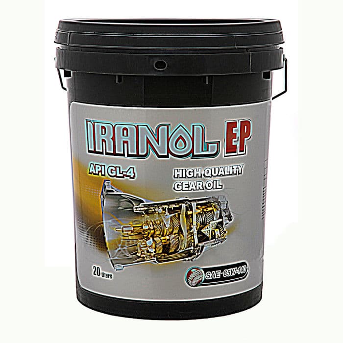روغن گیربکس ایرانول 85w90 ep بیست لیتری