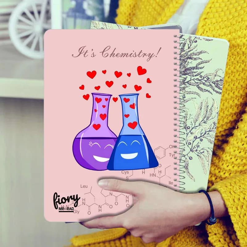دفتر مشق 50 برگ مستر راد مدل دفتر شیمی طرح فرمول کد chemistry love 1717 — تصویر ۶