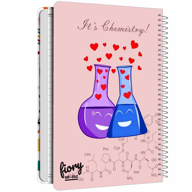 دفتر مشق 50 برگ مستر راد مدل دفتر شیمی طرح فرمول کد chemistry love 1717