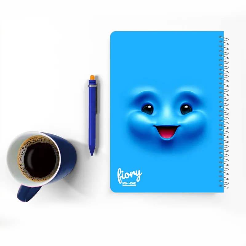 دفتر مشق 50 برگ مستر راد مدل ایموجی کیوت کد funny face 1569 — تصویر ۷