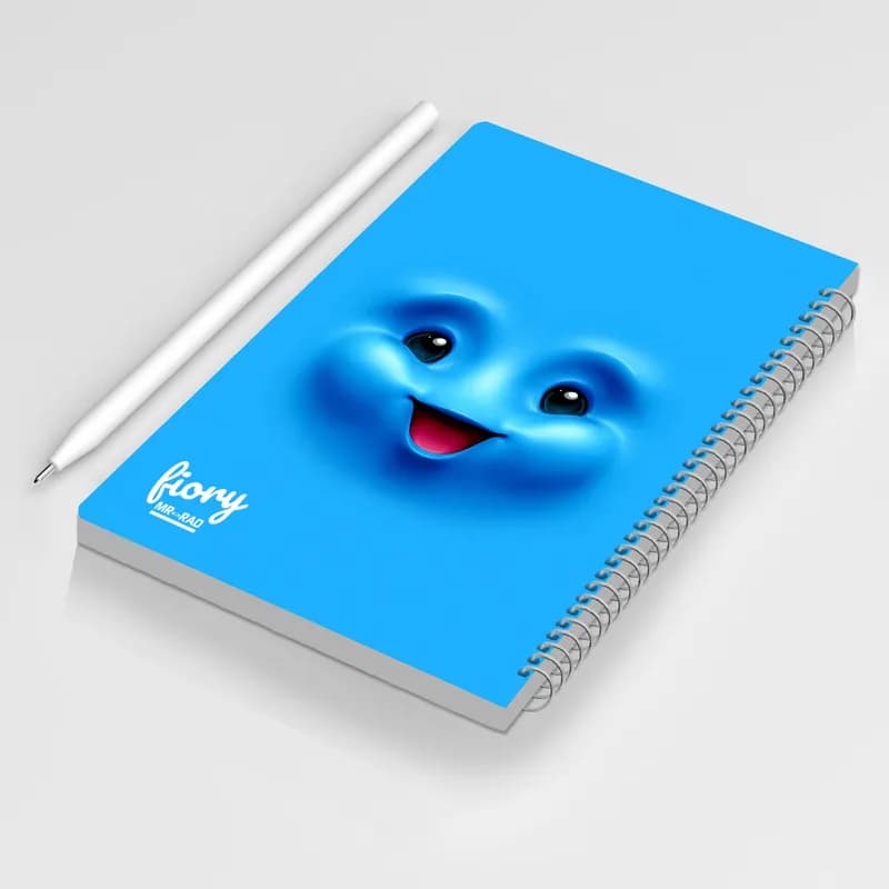 دفتر مشق 50 برگ مستر راد مدل ایموجی کیوت کد funny face 1569 — تصویر ۴