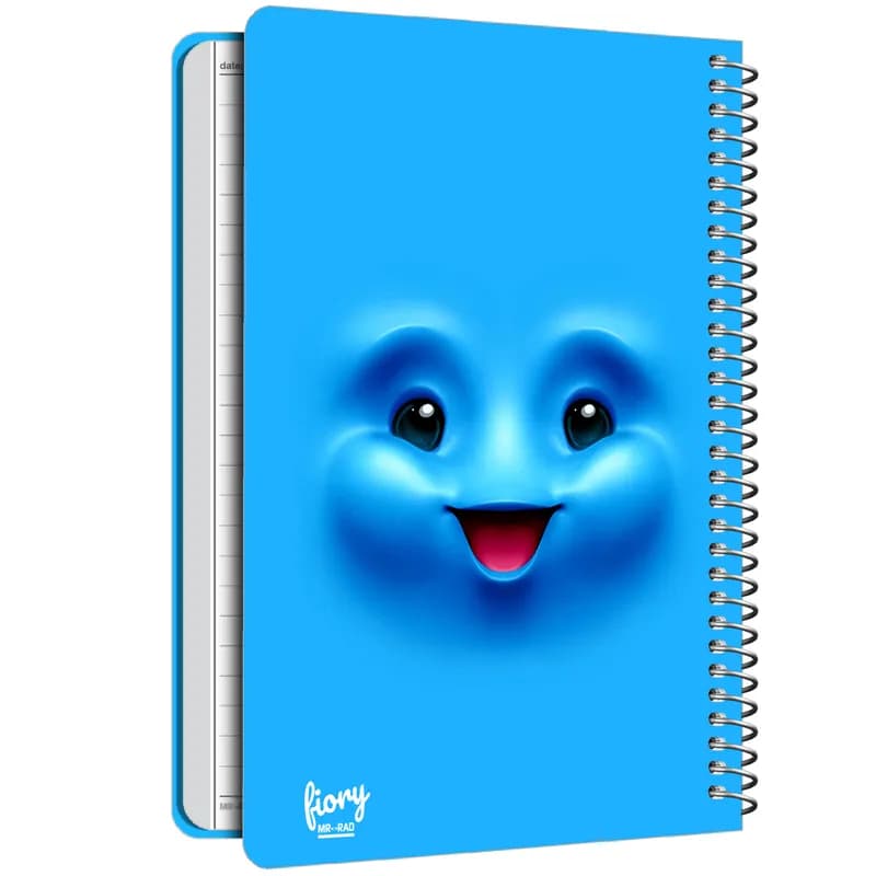 دفتر مشق 50 برگ مستر راد مدل ایموجی کیوت کد funny face 1569