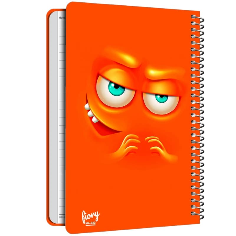 دفتر مشق 50 برگ مستر راد مدل ایموجی طرح زیرک کد 1567 Emoji — تصویر ۲
