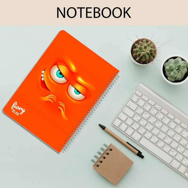 دفتر مشق 50 برگ مستر راد مدل ایموجی طرح زیرک کد 1567 Emoji — تصویر ۴