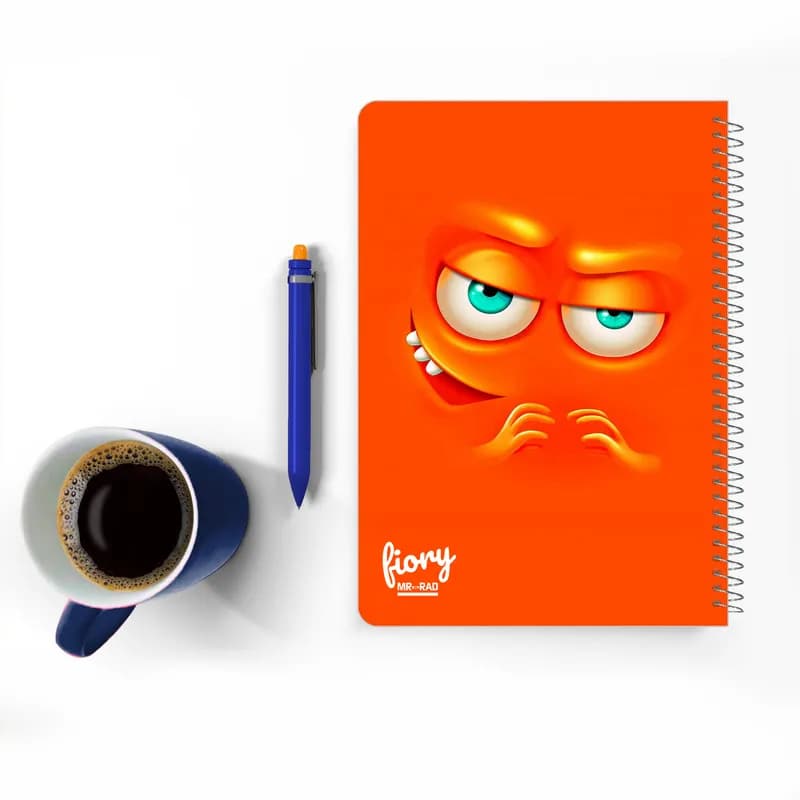 دفتر مشق 50 برگ مستر راد مدل ایموجی طرح زیرک کد 1567 Emoji — تصویر ۷
