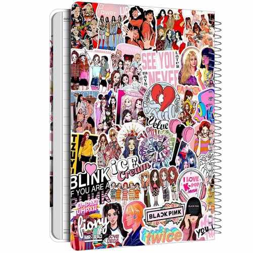 دفتر مشق 50 برگ مستر راد طرح بلک پینک مدل فیوری کد 1731 blackpink