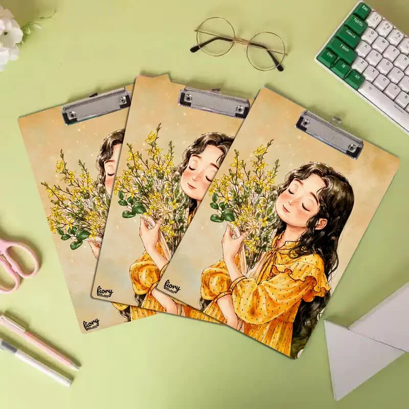 تخته شاسی مستر راد سایز A4 مدل دختر جنگل کد fiory 2396 — تصویر ۳