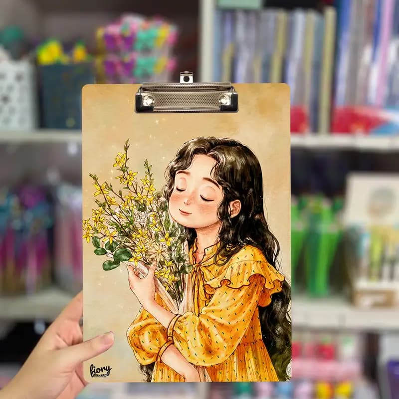 تخته شاسی مستر راد سایز A4 مدل دختر جنگل کد fiory 2396 — تصویر ۹