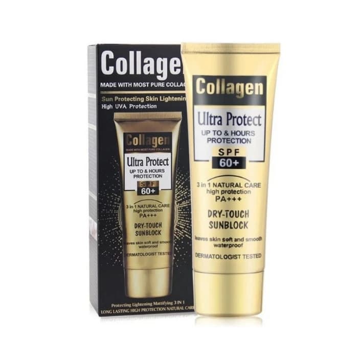 کرم ضد آفتاب رنگی کلاژن SPF60 حجم 100 میل3کاره