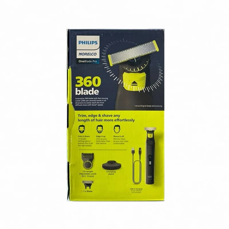 ماشین اصلاح موی صورت فیلیپس مدل Philips OneBlade Pro 360 Face + Body QP6507/70 — تصویر ۶