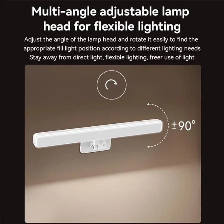 چراغ مطالعه شارژی یسیدو مدل YESIDO DH11 | لامپ LED بی‌سیم با 114 LED و باتری 3600mAh — تصویر ۸