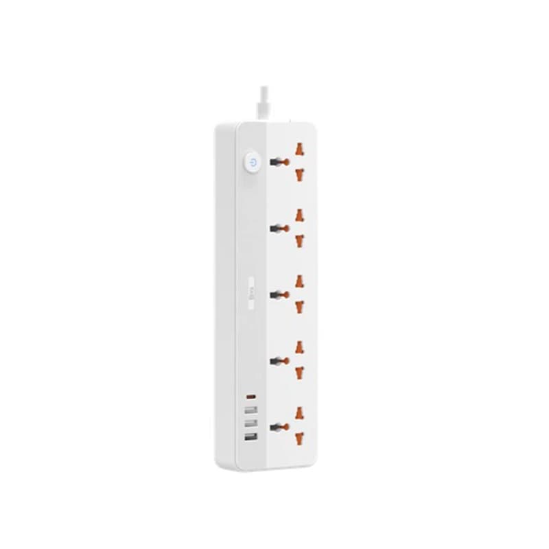 چندراهی برق Biva PS-06 با 5 پریز و شارژ USB-C 20 وات